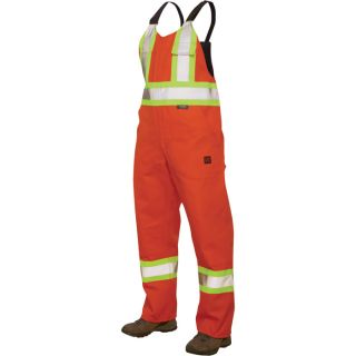 Tough Duck High Visibility Duck Unlined Bib Overall   Navy, 2XL, Model S76471