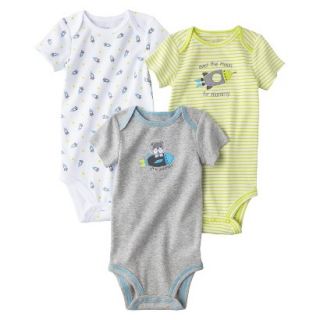 Just One YouMade by Carters Newborn Boys 3 Pack Bodysuit   Yellow NB