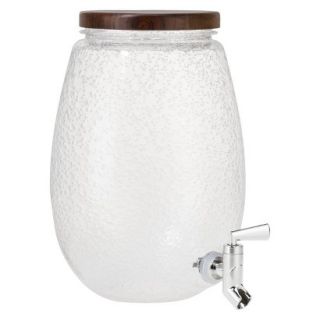 Threshold Seeded Plastic Beverage Dispenser with Acacia Wood Lid