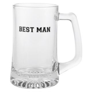 Best Man Mug   Clear/ Black   5.5