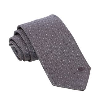 Burberry Grey Silk Patterned Tie