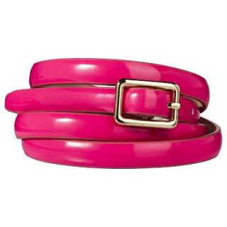 Merona Skinny Belt   Neon Pink XS
