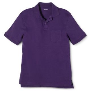 Mens Classic Fit Pocket Polo Shiny Plum purple M