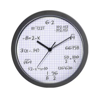  Pencil on graph paper Wall Clock