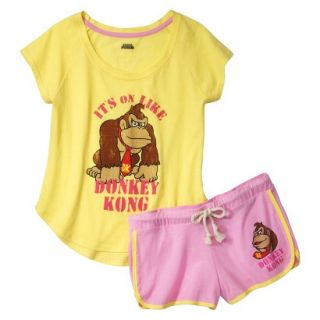 Donkey Kong Juniors Pajama Set   Yellow M(7 9)