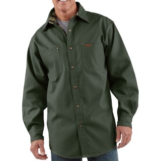 Carhartt Canvas Shirt Jacket   Moss, 3XL, Model S296