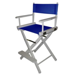 Directors Chair Royal Blue Cntr Height Directors Chair White