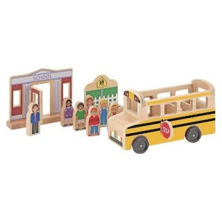 Melissa & Doug Whittle World   School Bus Set