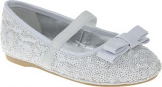 Infant/Toddler Girls Nina Goldie T   White Sequin Mary Janes