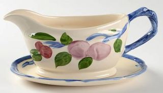 Franciscan Orchard Glade Gravy Boat & Underplate (Relish), Fine China Dinnerware