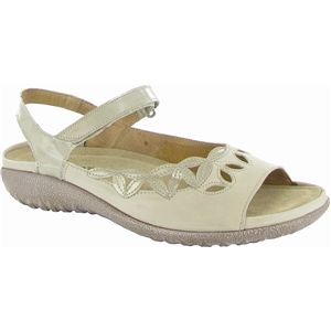 Naot Womens Nikau Linen Pearl Patent Sandals, Size 42 M   11088 W97
