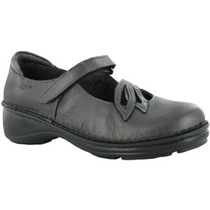 Naot Womens Primrose Metallic Road Grey Patent Shoes, Size 37 M   74229 NR2