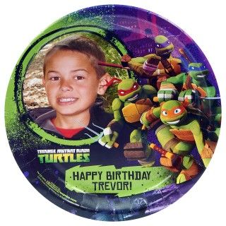 Nickelodeon Teenage Mutant Ninja Turtles   Personalized Dinner Plates (8)