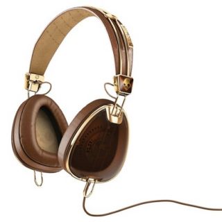 Skullcandy Aviator Headphone With 3 Button Remote   Brown/Gold (S6AVFM 157)