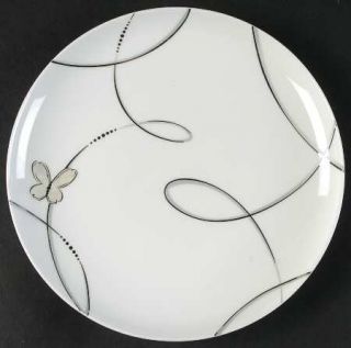 Waterford China Lismore Butterfly Salad Plate, Fine China Dinnerware   Butterfly