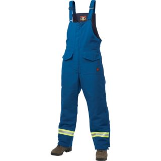 Tough Duck Flame Resistant Lined Bib Overall   Royal Blue, 2XL, Model F77602