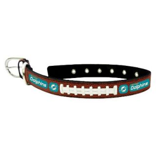 Miami Dolphins Classic Leather Large Football Collar