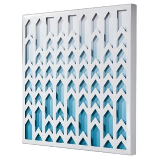 Chevron Ombre Tile   Blue