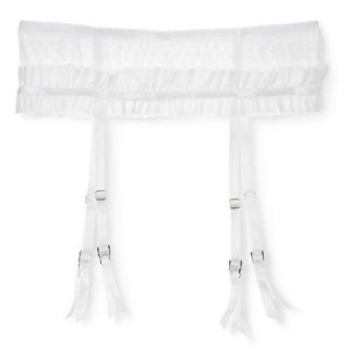 Gilligan & OMalley Womens Lace Garter   White L