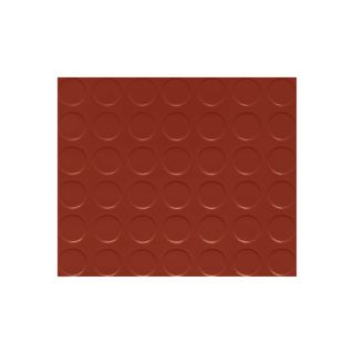 G Floor Garage/Shop Floor Coverings   7 1/2ft. x 17ft., Coin Design, Brick Red,