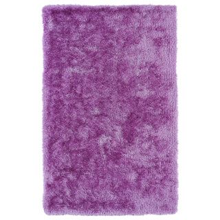 Hand tufted Silky Shag Lilac Rug (8 X 10)