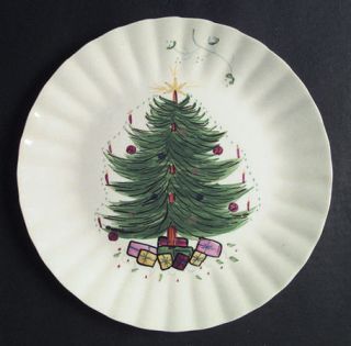 Blue Ridge Southern Pottery Tree With Mistletoe Dinner Plate, Fine China Dinnerw