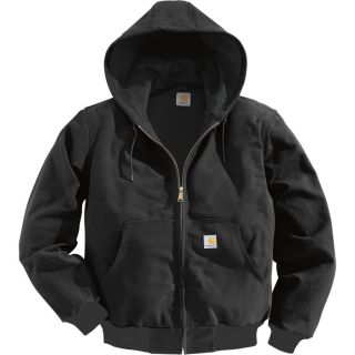 Carhartt Duck Active Jacket   Thermal Lined, Black, Large, Regular Style, Model