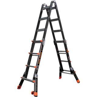 Little Giant Dark Horse Multipurpose Fiberglass Ladder   3 5 Ft. Stepladder/7 