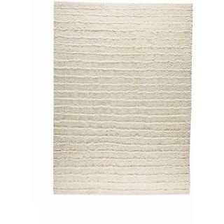 Hand knotted Veni White Wool Rug (9 X 12)