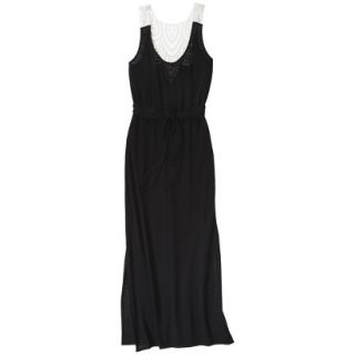Merona Womens Maxi Swim Coverup Dress  Black XL