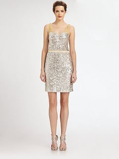 ERIN by Erin Fetherston Sequined Dress   Silver