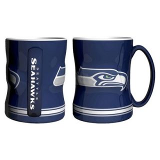 Boelter Brands NFL 2 Pack Seattle Seahawks Relief Mug   15 oz
