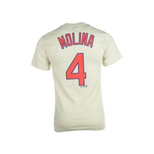 St. Louis Cardinals Yadier Molina Majestic MLB Official Player T Shirt