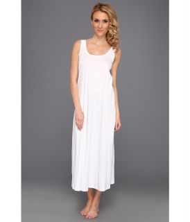 Hanro Tonight Long Tank Nightgown Womens Pajama (White)