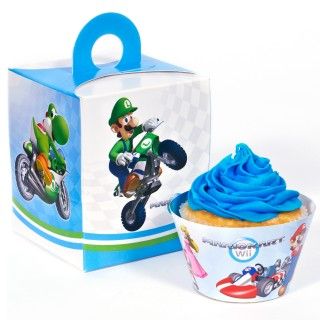 Mario Kart Wii Cupcake Wrapper Combo Kit