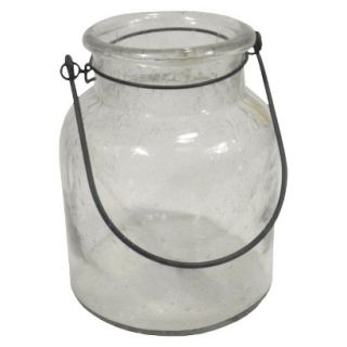Threshold Jar Candle Holder in Seeded Glass   Large