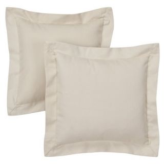 Denim Pillow Pair Slipcovers   Natural (16x16)
