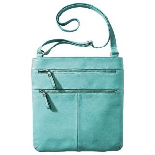 Merona Crossbody Handbag with Zipper Detail   Mint