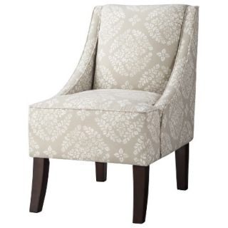 Skyline Accent Chair Upholstered Chair Threshold Swoop Chair   Tan/White