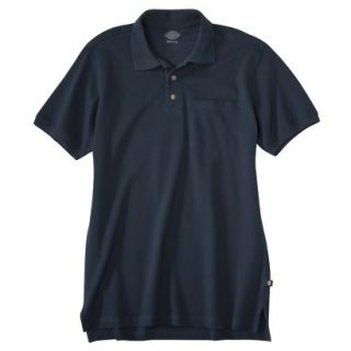 Dickies Mens Relaxed Fit Mini Pique Polo   Dark Navy XL