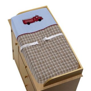 Frankies Fire Truck Changing Pad Cover