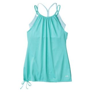 C9 by Champion Womens Double Layer Tank   Vintage Teal M