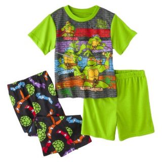 Teenage Mutant Ninja Turtles Toddler Boys 3 Piece Pajama Set   Green 3T