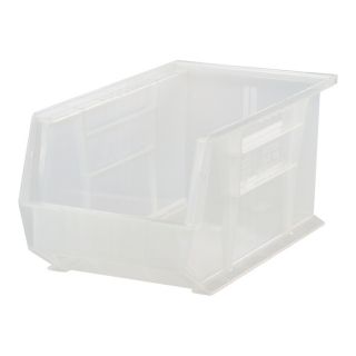 Quantum Storage Stack and Hang Bin   13 5/8 Inch x 8 1/4 Inch x 8 Inch, Clear,