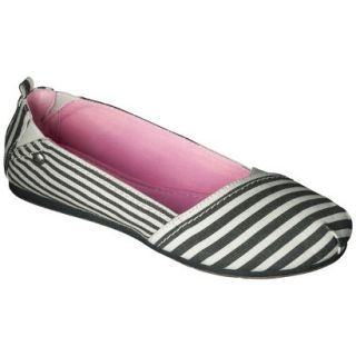 Womens Mad Love Lynnae Striped Loafer   Black 7