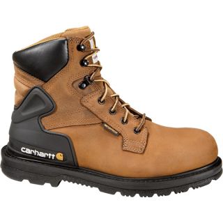 Carhartt 6 Inch Waterproof Work Boot   Bison Brown, Size 10, Model CMW6220