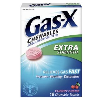 Gas X Extra Strenght Antigas Chewable Tablets   Cherry Cr�me (18 Count)