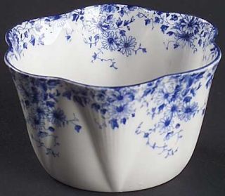 Shelley Dainty Blue Mini Open Sugar Bowl, Fine China Dinnerware   Dainty Shape,B