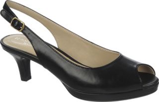 Womens Naturalizer Happie   Black Burnished Atanado Veg Polyurethane Heels