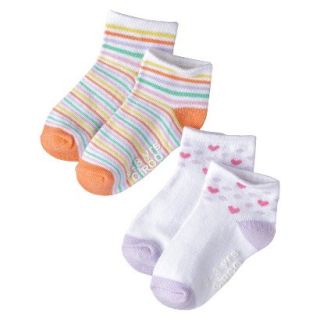 Circo Infant Toddler Girls 2 Pack Low Cut Socks   Moxie Peach 2T/3T